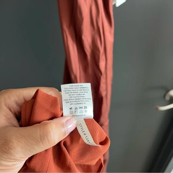 Shona Joy Belkis Contrast Plunged Cross Back Maxi Dress Size 4 NEW! With tags! - Picture 14 of 16